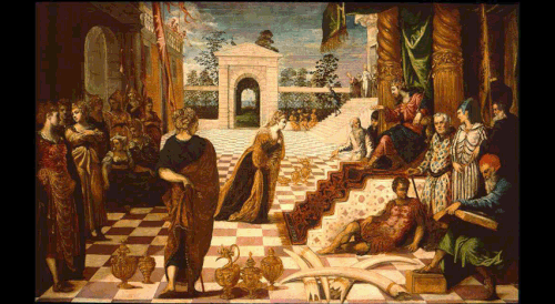 Visit of the Queen of Sheba to Solomon, 1545, Le Tintoret
