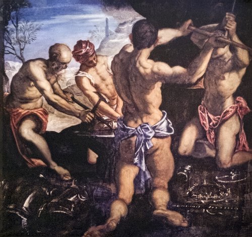 La forge de Vulcain, 1576, Le Tintoret