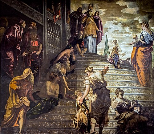 The Presentation of the Virgin, 1553, Jacopo Tintoretto