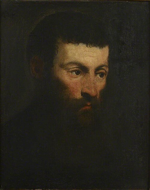 Head of a bearded Man, 1550, Le Tintoret