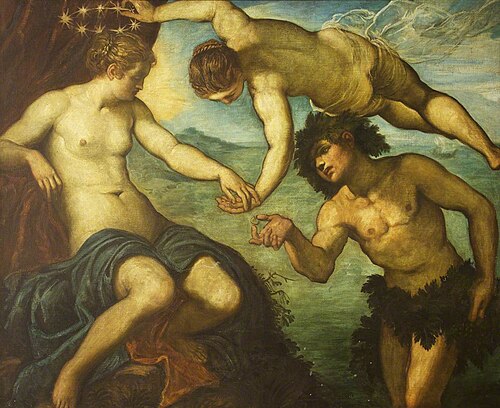 Bacchus, Venus and Ariadne, , Jacopo Tintoretto