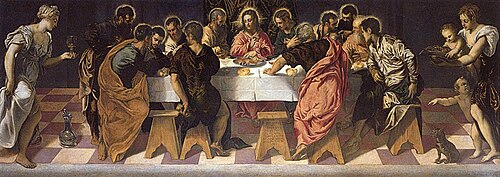 The Last Supper, 1547, Jacopo Tintoretto