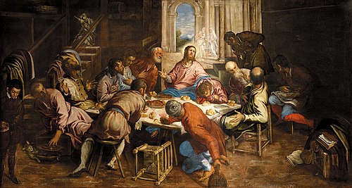 Last Supper, 1566, Jacopo Tintoretto