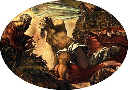 Jonah Leaves the Whale's Belly, 1577, Le Tintoret