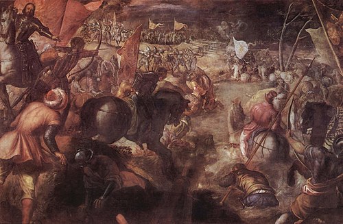 La bataille de Taro, 1579, Le Tintoret