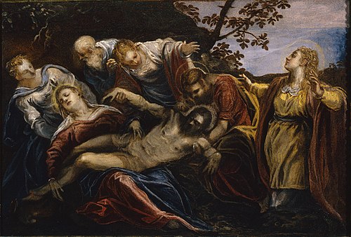 Lamentation sur le Chritst mort, 1555, Le Tintoret