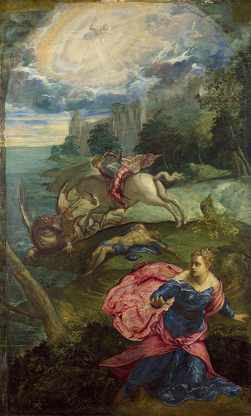 Saint George and the Dragon, 1555, Jacopo Tintoretto