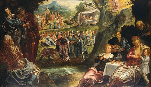 The Worship of the Golden Calf, 1560, Jacopo Tintoretto