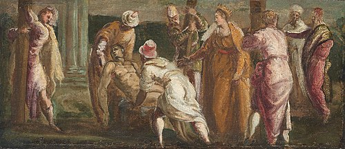 Saint Helen Testing the True Cross, 1545, Jacopo Tintoretto