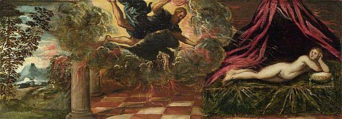 Jupiter and Semele, 1545, Jacopo Tintoretto