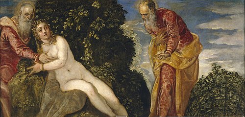 Susannah and the Elders, 1552, Jacopo Tintoretto