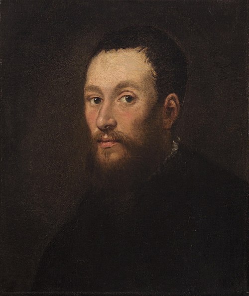 Bildnis eines jungen bärtigen Mannes, 1547, Jacopo Tintoretto