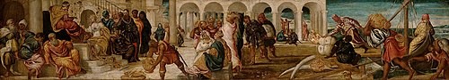 Königin von Saba vor Salomon, 1543, Jacopo Tintoretto