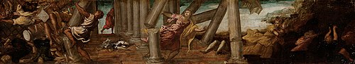 Simsons Rache an den Philistern, 1543, Jacopo Tintoretto