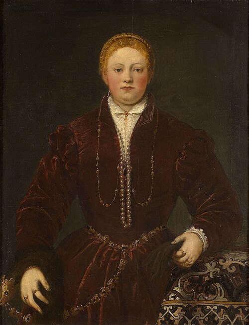 Portrait of a Young Lady, 1554, Jacopo Tintoretto
