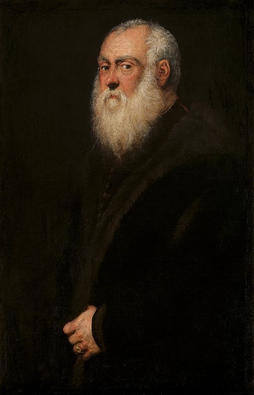 Portrait of a White-Bearded Man, 1570, Jacopo Tintoretto