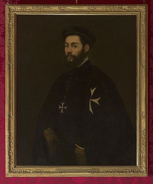 Portrait of a Knight of Malta, 1550, Le Tintoret