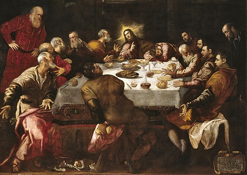 The Last Supper, 1550, Jacopo Tintoretto