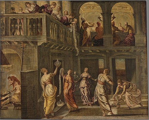 The Wise and the Foolish Virgins, 1548, Jacopo Tintoretto