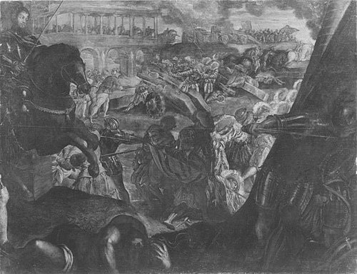 Gonzaga-Zyklus, II. Reihe, 3. Einnahme von Pavia, 1579, Jacopo Tintoretto