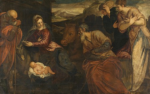 Adoration of the Shepherds, , Jacopo Tintoretto