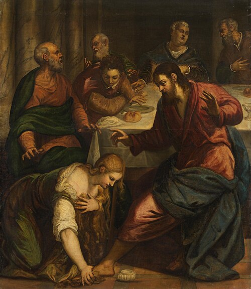 Le Christ dans la maison du pharisien Simon, 1556, Jacopo Tintoretto