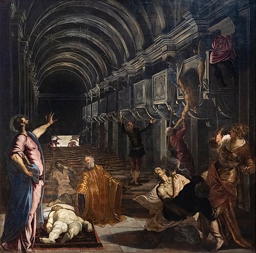 La Découverte du corps de saint Marc, 1562, Le Tintoret