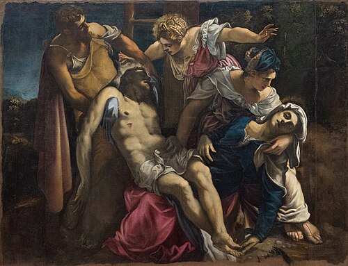 Lamentation sur le Christ mort, 1560, Le Tintoret