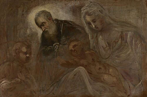 The Holy Family with the Young Saint John the Baptist, 1547, Jacopo Tintoretto