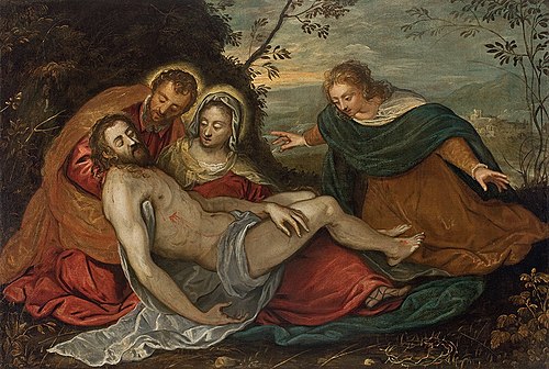 Lamentation sur le Christ mort, 1560, Le Tintoret