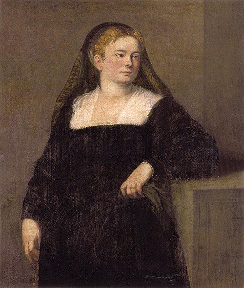 Portrait of a Lady in Mourning, 1552, Jacopo Tintoretto