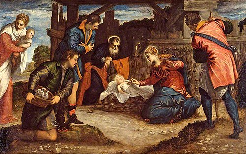 The Adoration of the Shepherds, 1540, Le Tintoret
