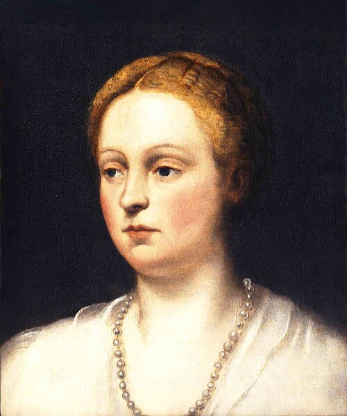 Portrait of a Lady (Marietta Robusti?), 1550, Jacopo Tintoretto