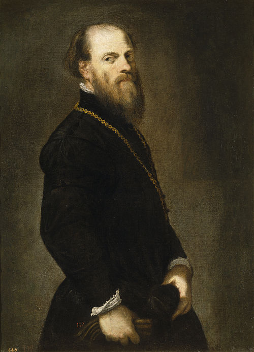Man with a Golden Lace, 1555, Jacopo Tintoretto