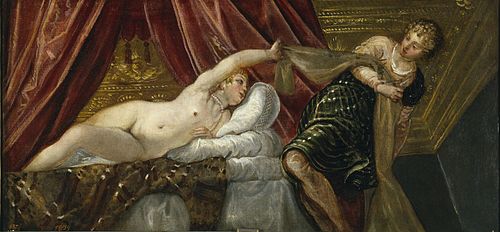 Joseph and Potiphar's Wife, 1555, Jacopo Tintoretto