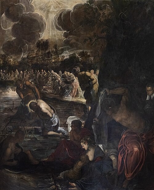 Baptême du Christ, 1580, Le Tintoret