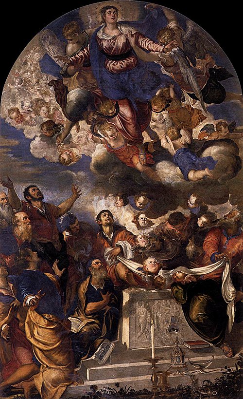 Assumption of the Virgin, 1555, Jacopo Tintoretto