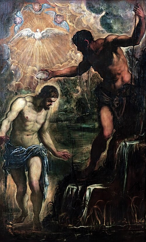 The Baptism of Christ, 1580, Jacopo Tintoretto
