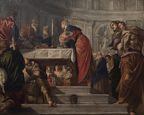 Presentation of Jesus in the temple, 1550, Le Tintoret