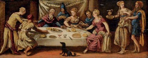 The Feast of Dives and Lazarus, 1543, Le Tintoret