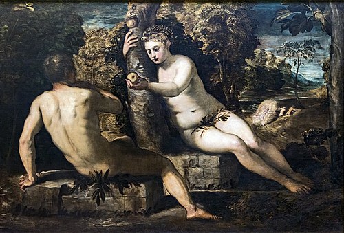 La Tentation d'Adam et Ève, 1550, Le Tintoret