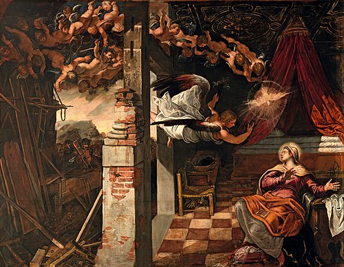 Annonciation, 1583, Le Tintoret