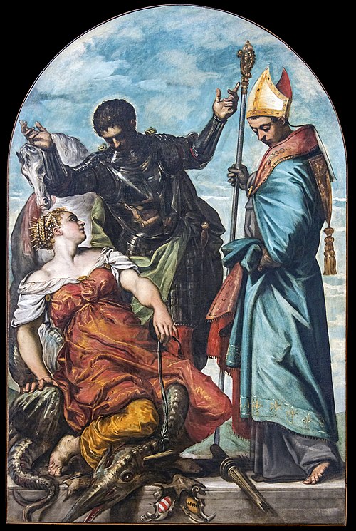 Saints Georges et Louis de Toulouse, 1552, Le Tintoret
