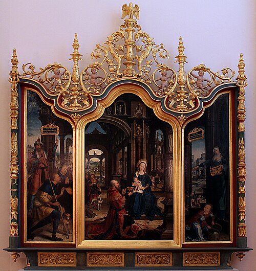 L'Adoration de l'Enfant Jésus, 1528, Jehan Bellegambe