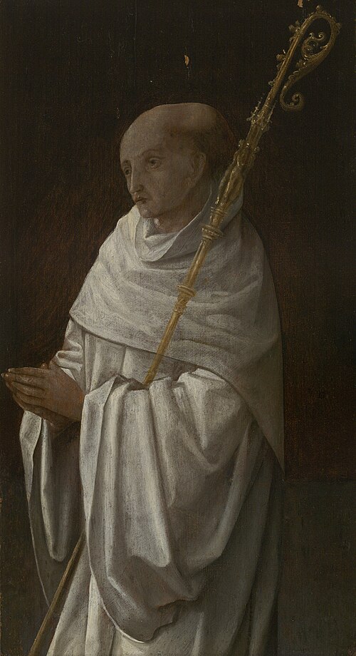 Saint Bernard; Virgin and Child, 1530, Jehan Bellegambe