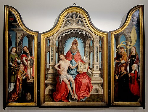 Triptyque de la Trinité de Marchiennes, 1520, Jehan Bellegambe