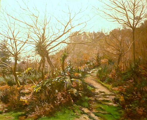 Le chemin de Sainte-Barbe, 1914, Alphonse Le Leuxhe
