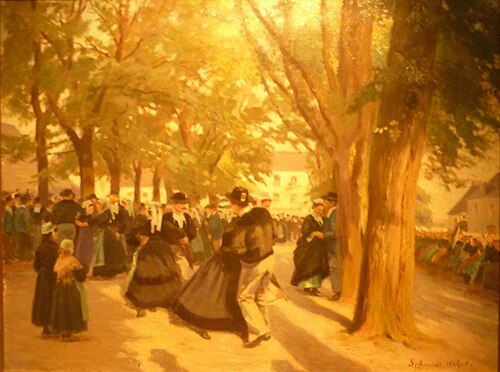 La danse au Faouët, 1913, Emil Schmidt-Wehrlin