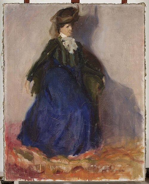 Study of a sitting woman, 1907, Romuald Kamil Witkowski