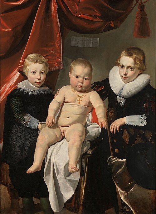 Group Portrait of Three Brothers, 1629, Thomas de Keyser